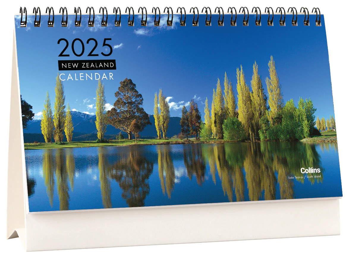 Collins Flip Over Desk NZ Pictorial 210x150mm Calendar - Nail Gallerys