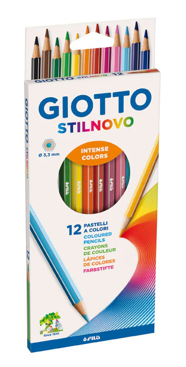 Giotto Stilnovo Aquarelle Pencils Box Of 12 - Nail Gallerys