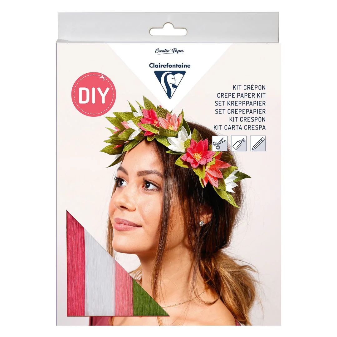 Clairefontaine Flower Wreath Crepe Paper Kit - Nail Gallerys