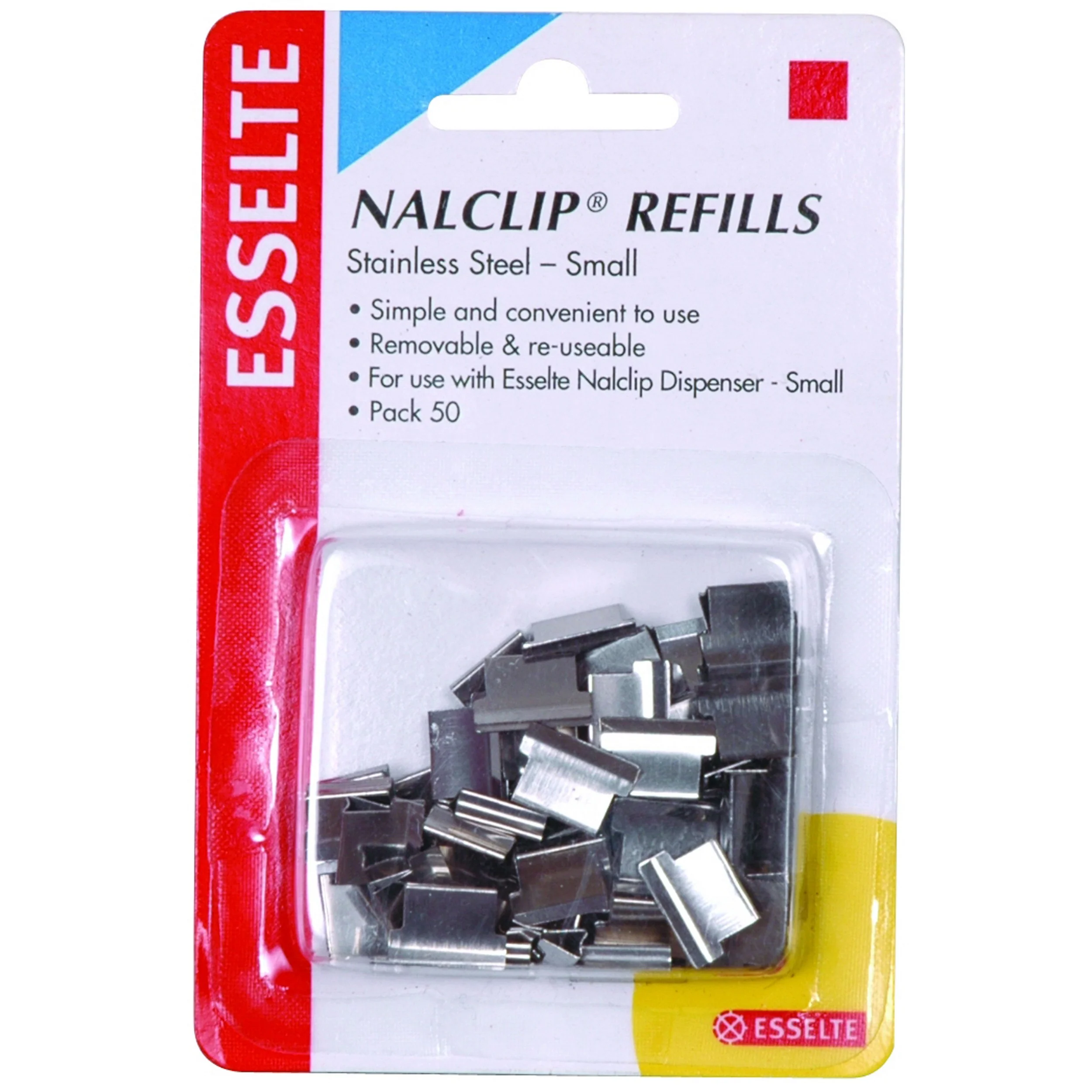 Esselte Nalclip Refills Steel Pack Of 50 - Nail Gallerys