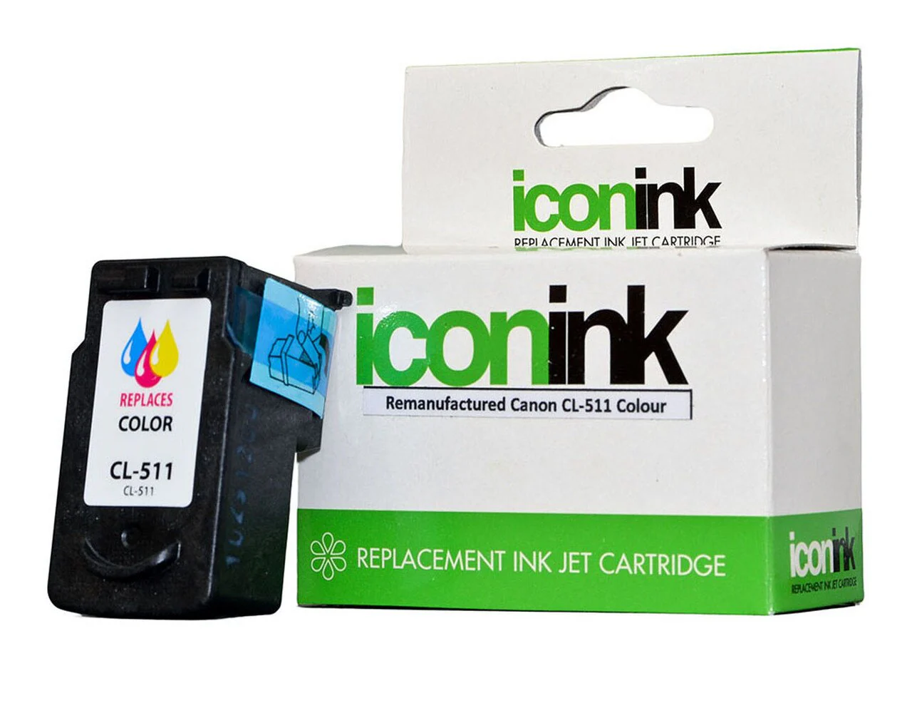 Icon Remanufactured Canon Cl511 Colour Ink Cartridge - Nail Gallerys