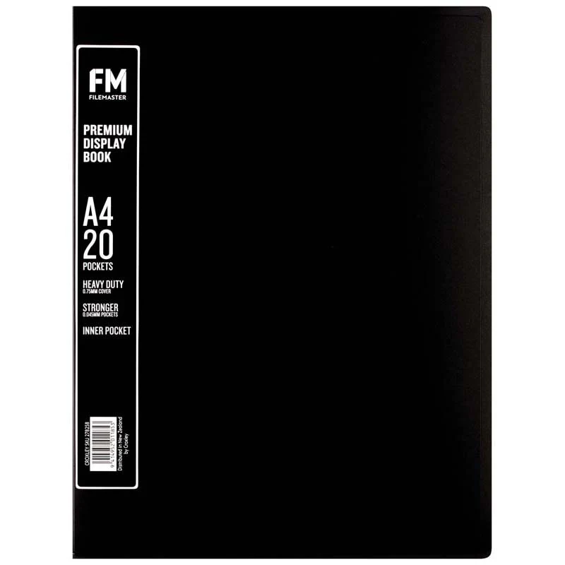 FM A4 Premium Display Book 20 Pocket - Nail Gallerys