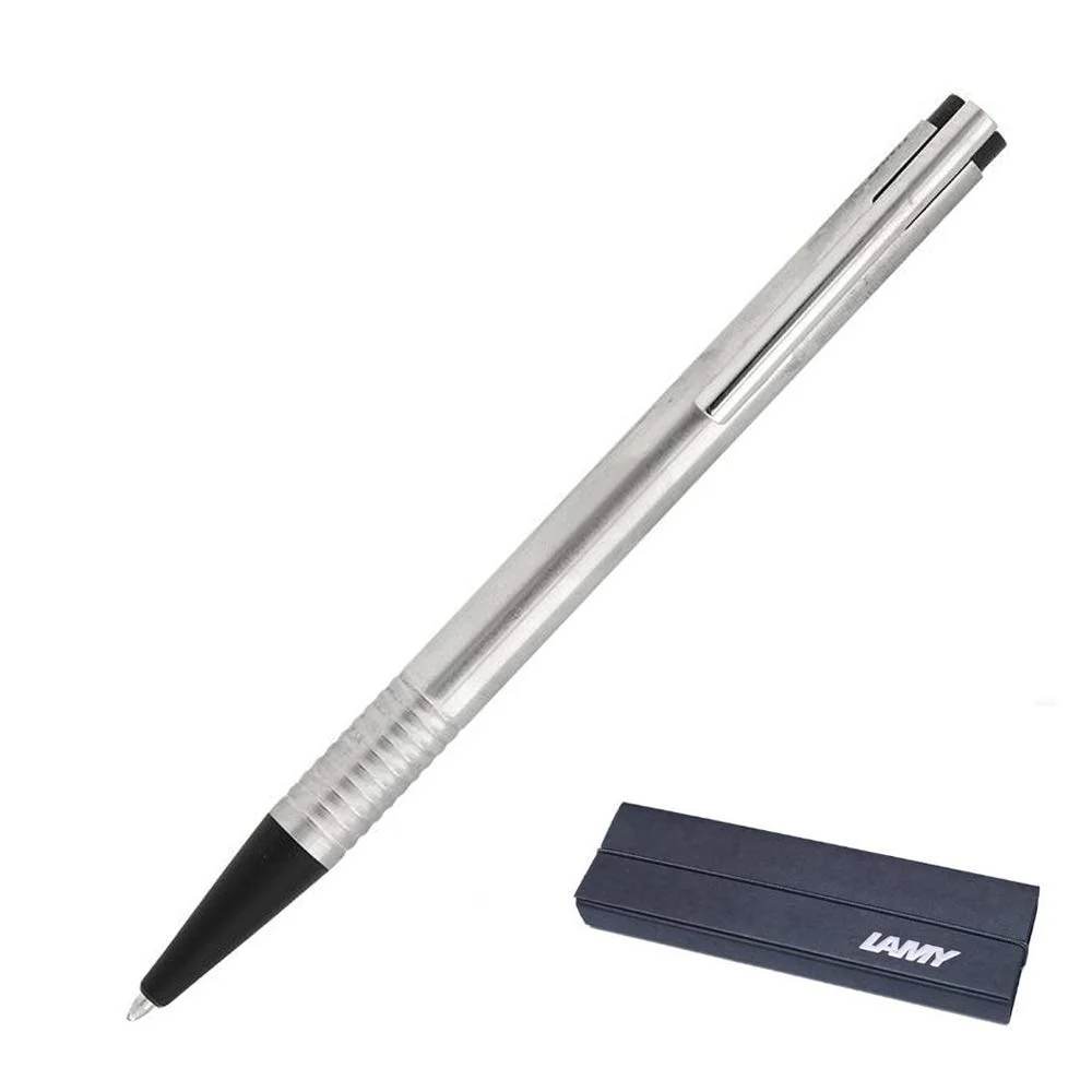 Lamy Logo 205 Stainless Steel Ballpoint Pen - Nail Gallerys