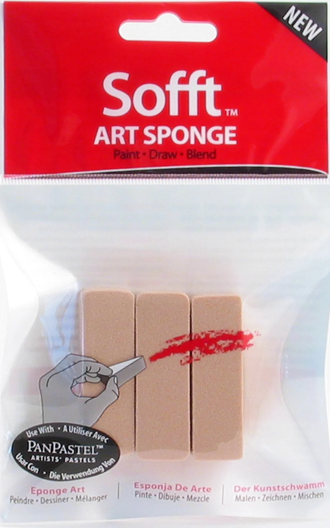 Sofft Art Sponge Bar - Flat - Packet Of 3 - Nail Gallerys