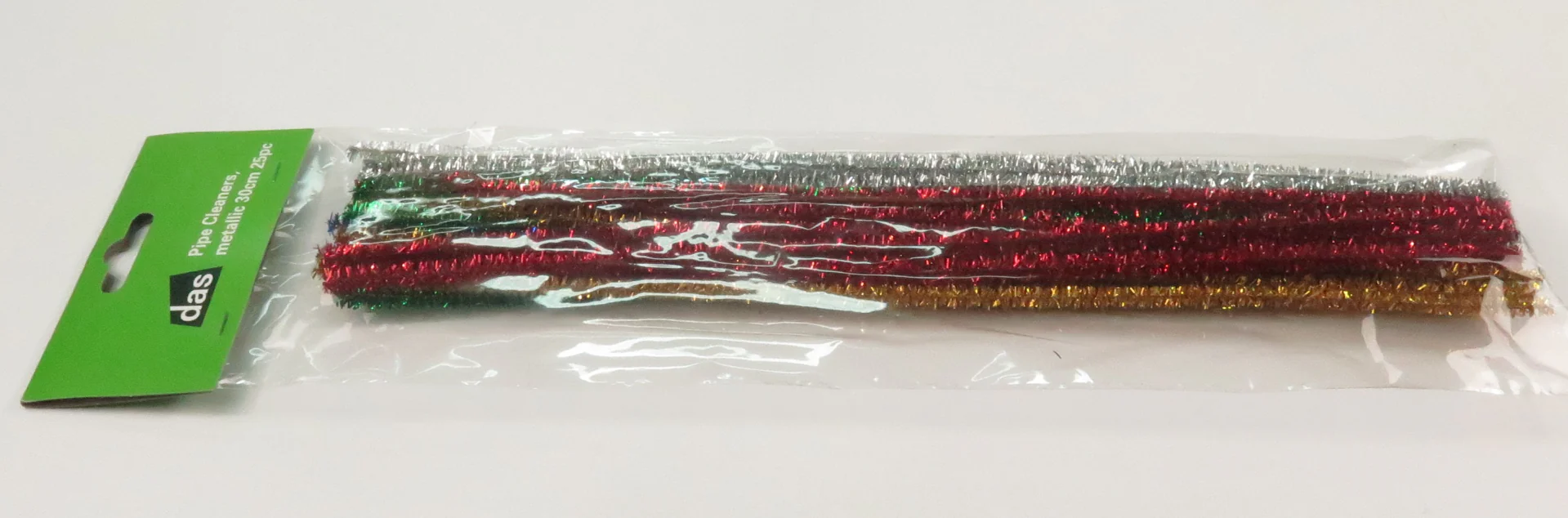 Das Pipe Cleaners Assorted Metallic Colours 30cm Pack Of 25 - Nail Gallerys