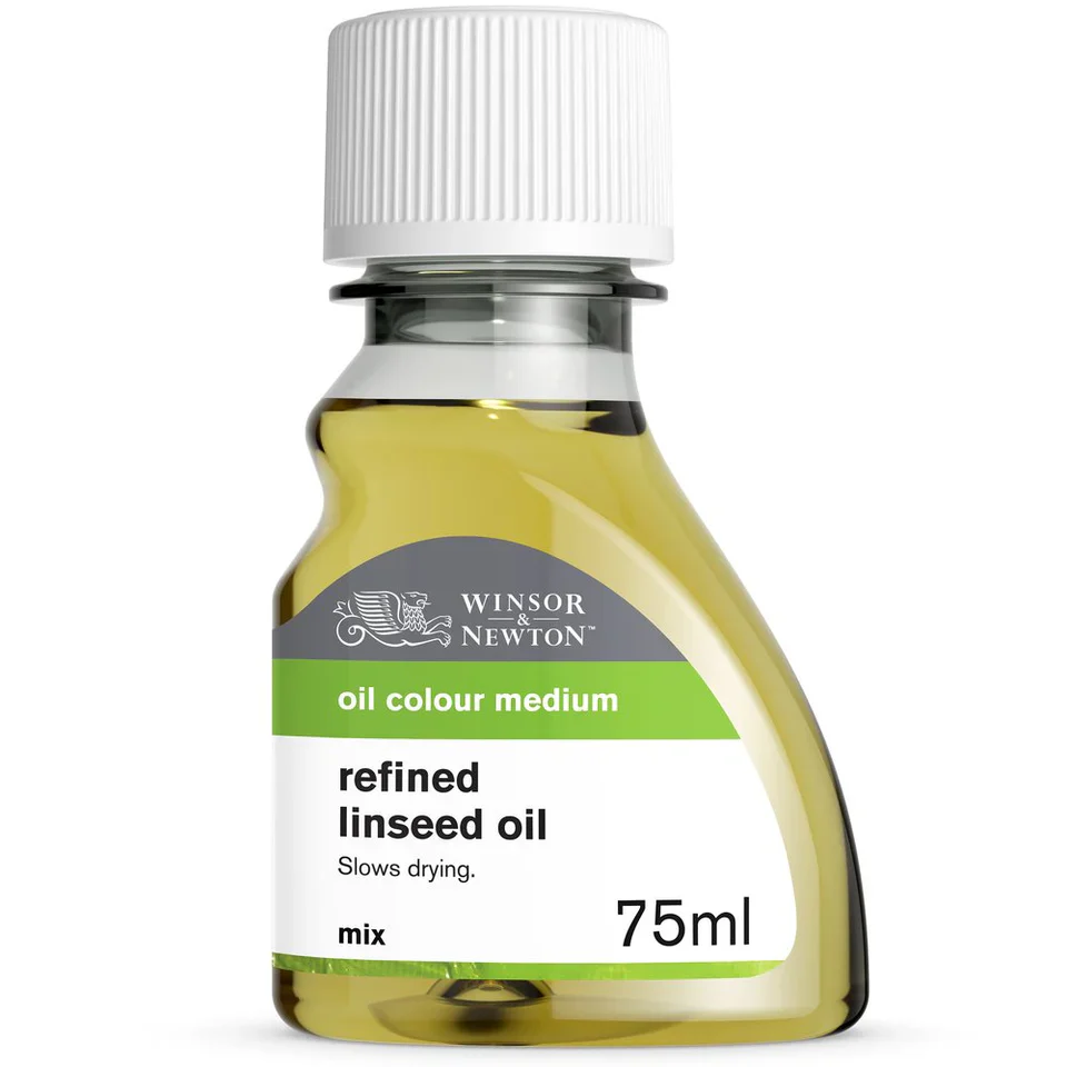Winsor & Newton 75ml Refined Linseed Oil - Nail Gallerys