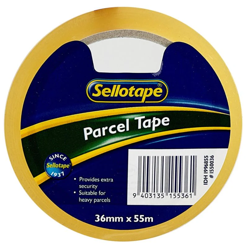 Sellotape 1550 Parcel Packaging Tape Clear Size 55m - Nail Gallerys