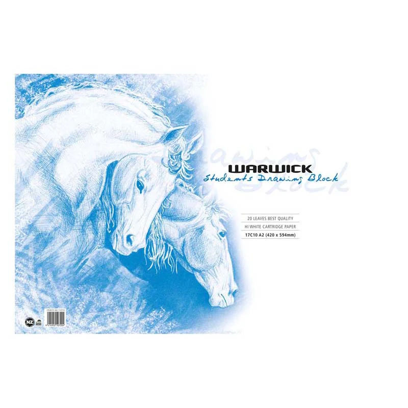 Warwick Students Drawing Block Refill A2 20 Leaf Punched 120gsm - Nail Gallerys