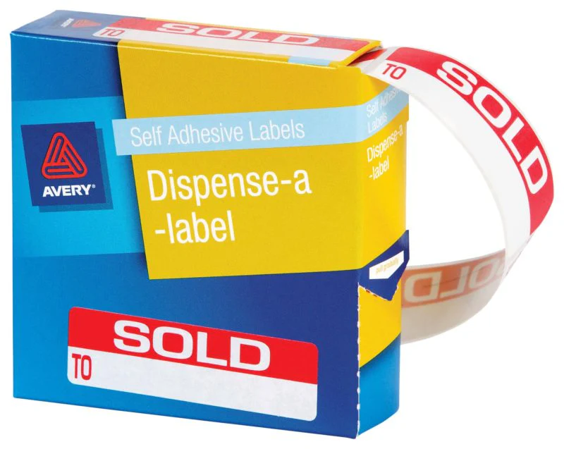 Avery Self Adhesive Label Dispenser Dmr1964so Sold To 19x64mm 125 Pack - Nail Gallerys