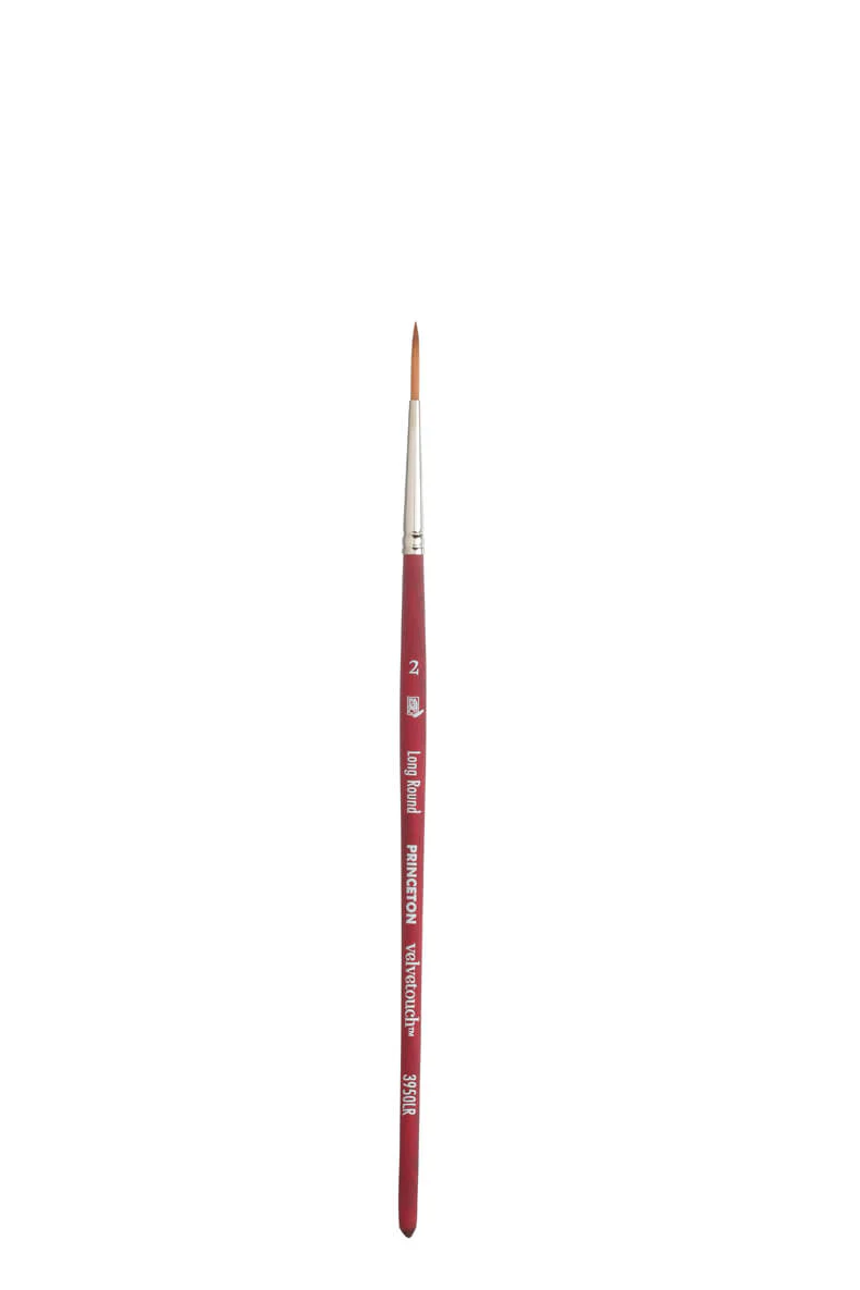 Princeton Velvetouch Synthetic Long Round Brushes - Nail Gallerys