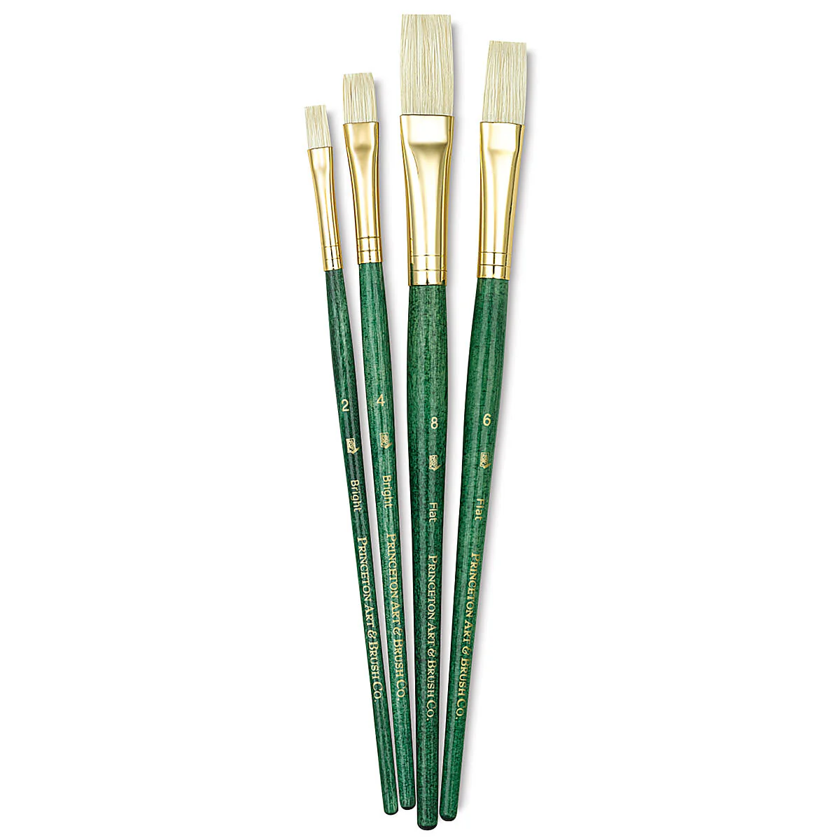 Princeton Real Value Natural Bristle 9112 Brushes Set Of 4 - Nail Gallerys