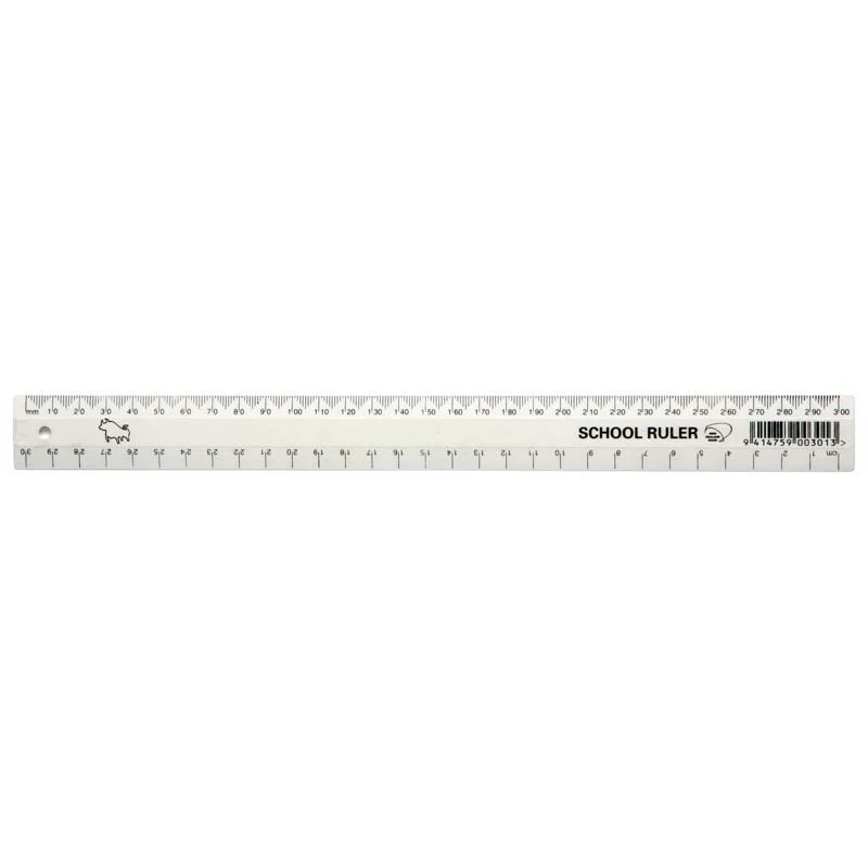 Taurus Ruler 300mm White School - Nail Gallerys