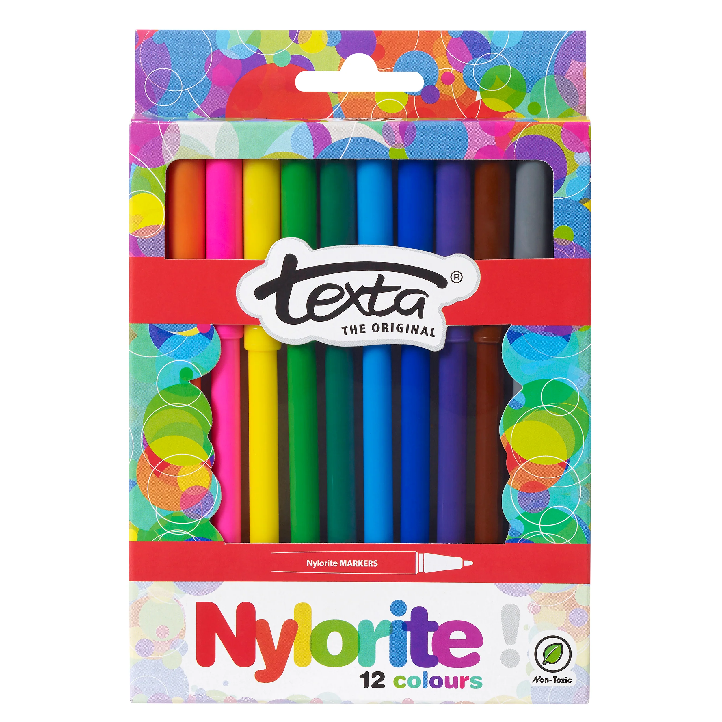 Texta Nylorite Colouring Markers Set of 12 - Nail Gallerys