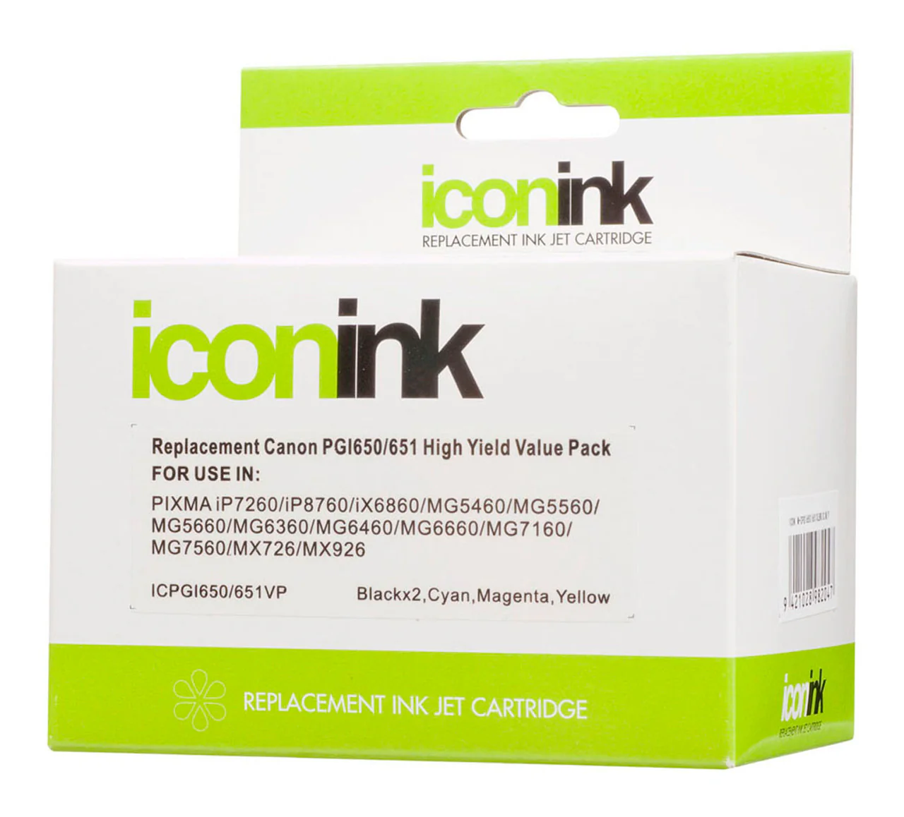 Icon Compatible Canon PGI650 CLI651 BBCMY Ink Value Pack - Nail Gallerys