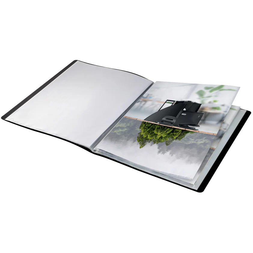 Leitz Recycle Non-Refillable Display Book 20 Pocket PP A4 Black Pack Of 10 - Nail Gallerys