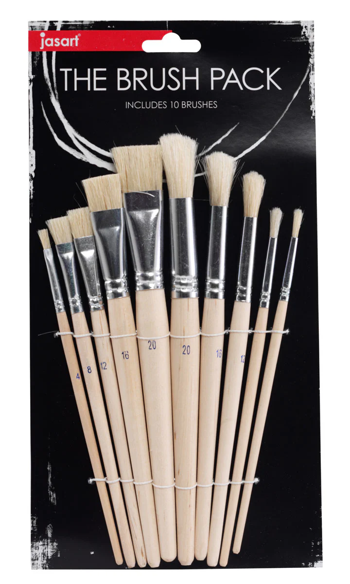 Jasart The Brush Pack Set Of 10 - Nail Gallerys
