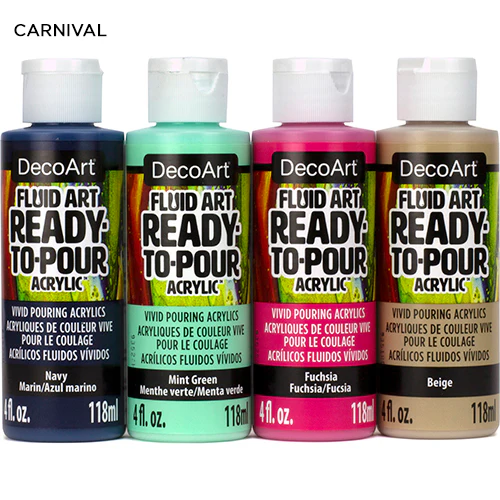Decoart Fluidart Carnival Paint Pouring Kit - Nail Gallerys