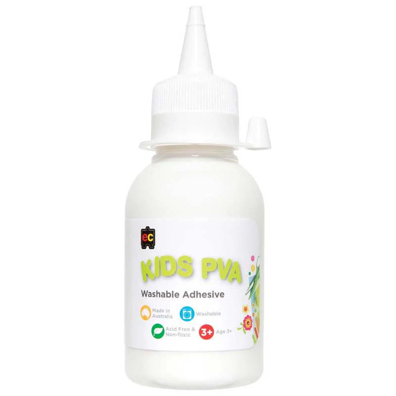EC Pva Kids Waterbased Glue 125ml - Nail Gallerys