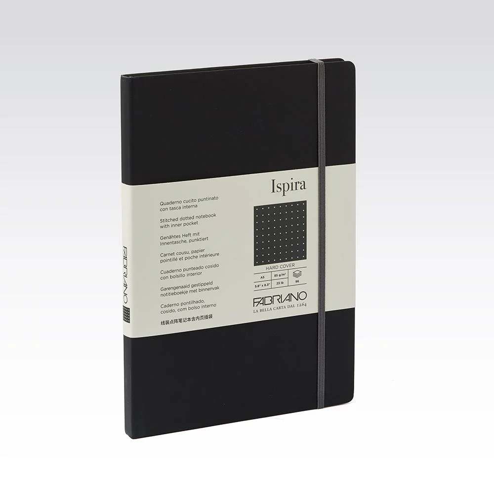 Fabriano Ispira Hard Cover 85gsm Dots A5 Notebooks - Nail Gallerys