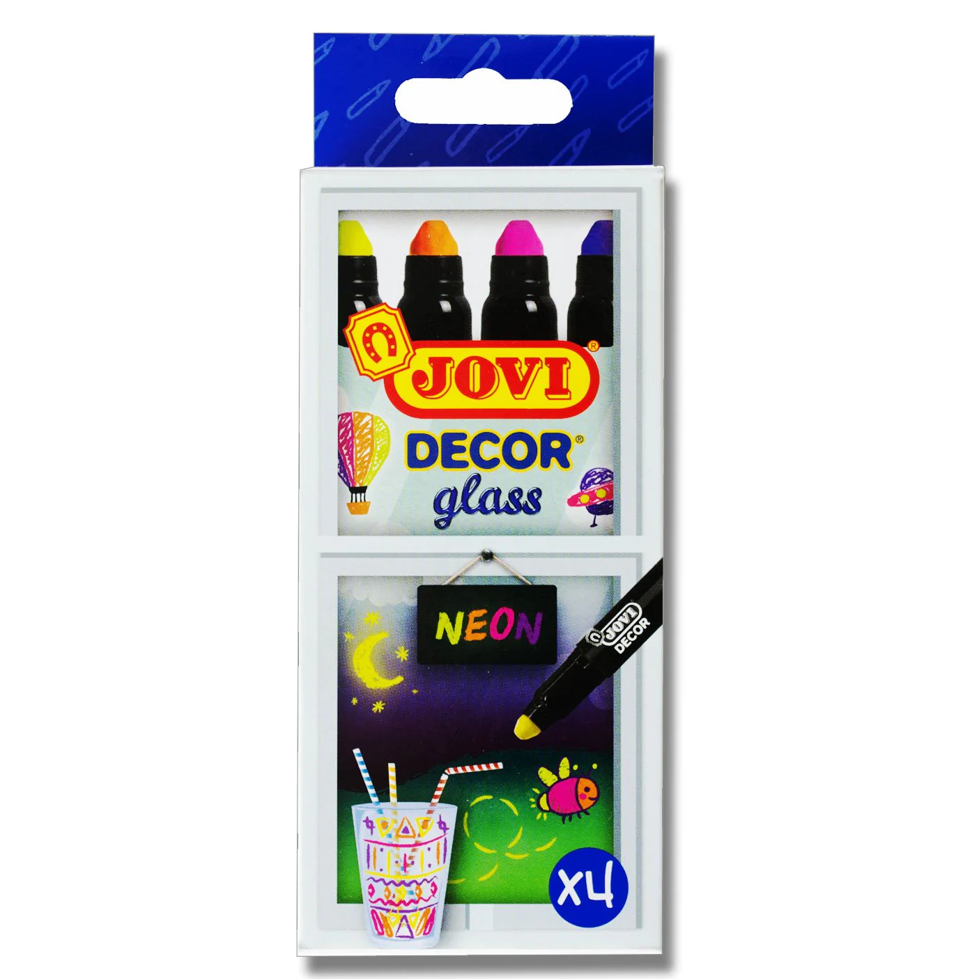 Jovi Decor Glass Wax Neon Markers Pack Of 4 - Nail Gallerys