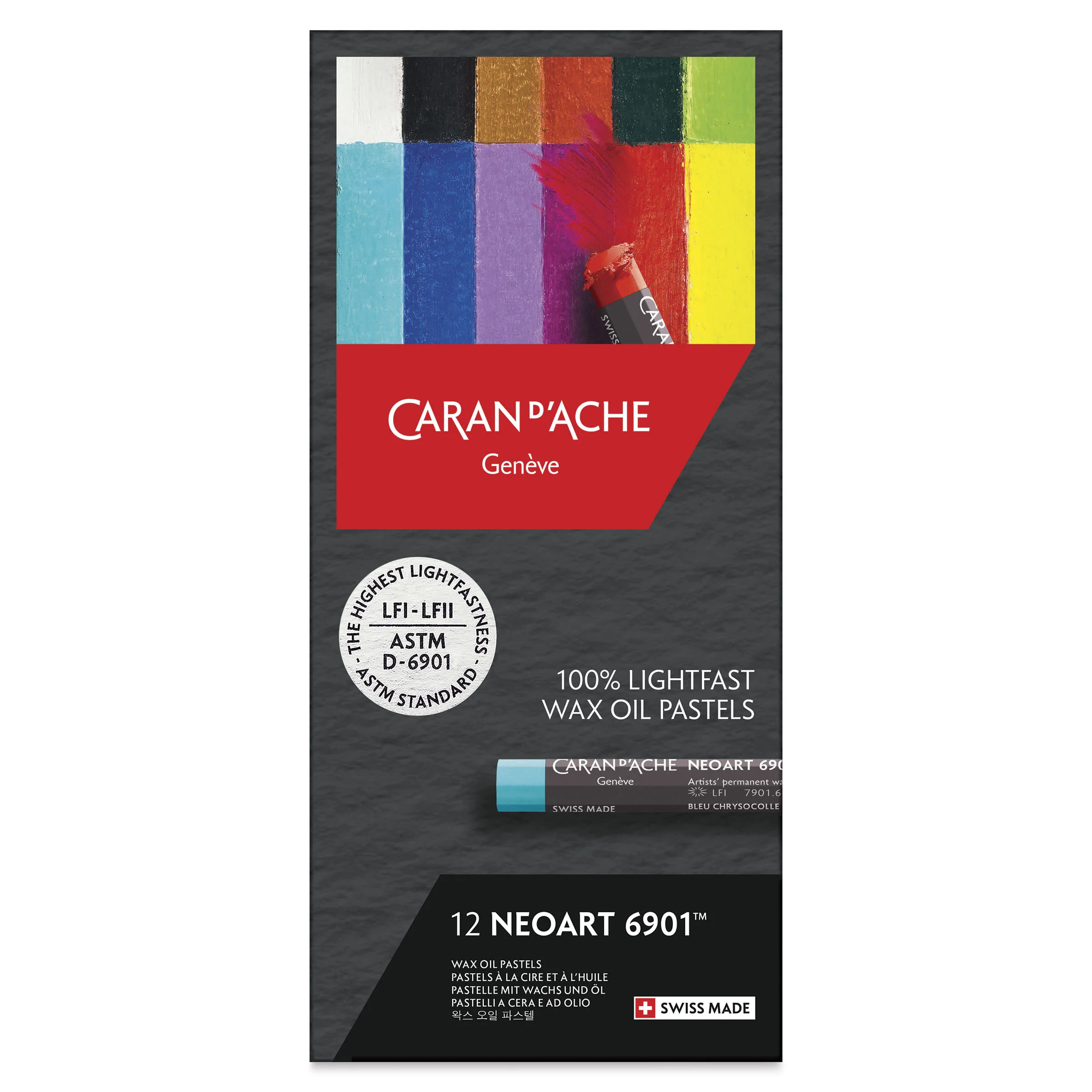 Caran d  Ache NeoArt 6901 Pastels Set of 12 - Nail Gallerys