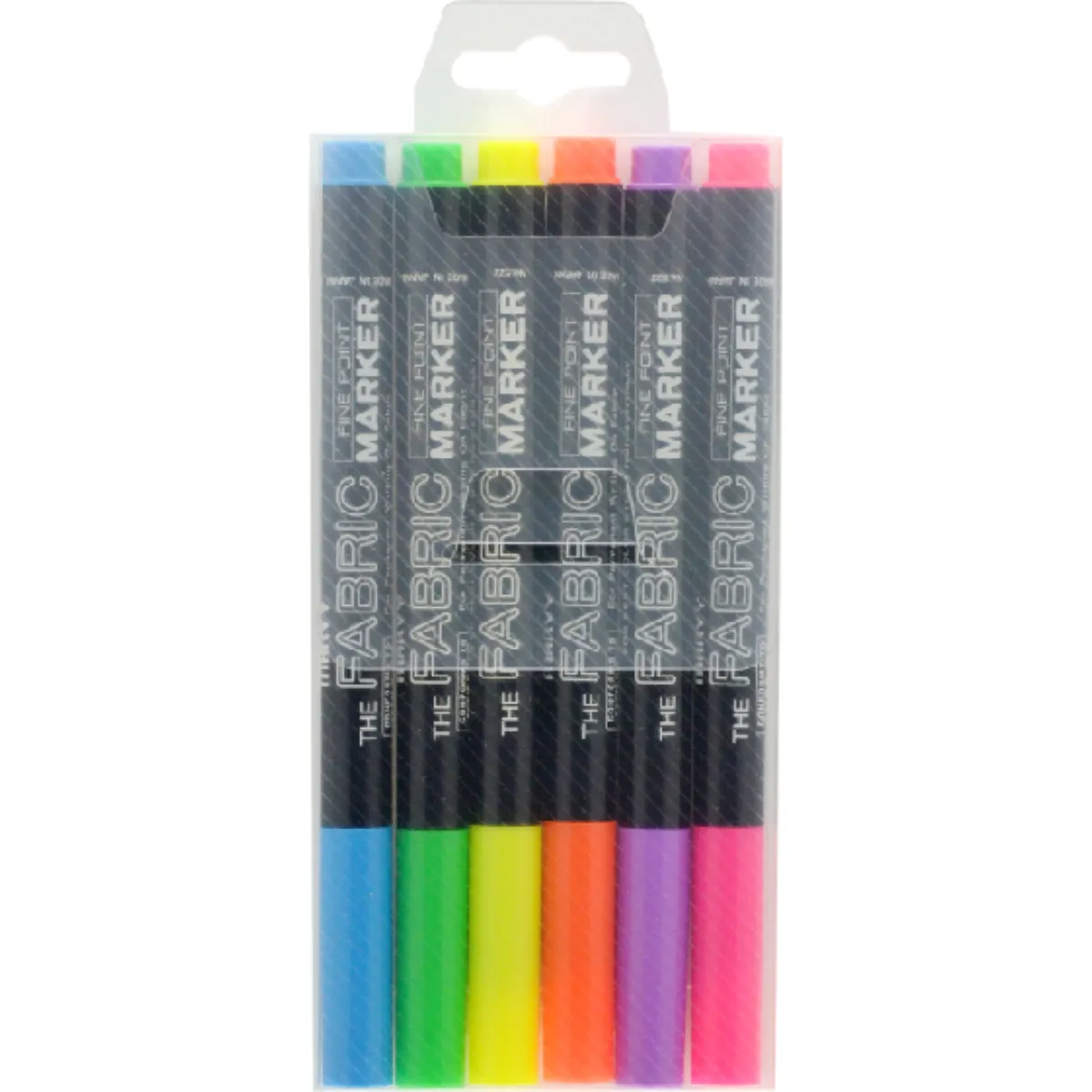 Marvy Fine Fabric Fluorescent Markers Set Of 6 - Nail Gallerys