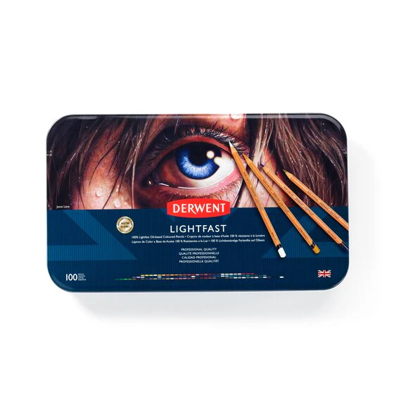 Derwent Lightfast Pencils Tin Of 100 - Nail Gallerys