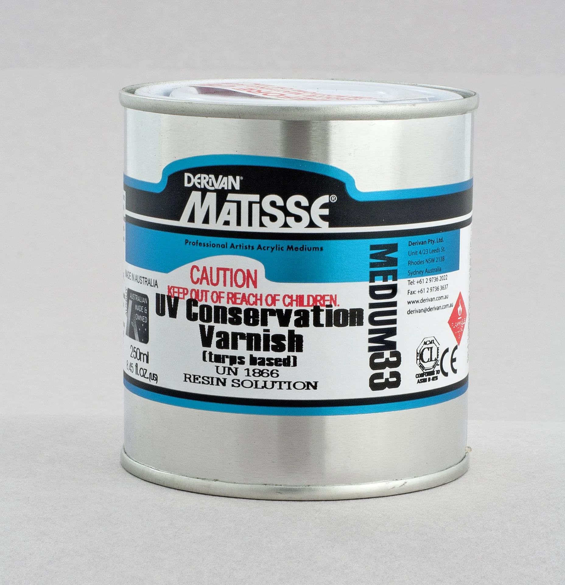 Derivan Matisse Mm33 Uv Conservation Varnish Tb - Nail Gallerys