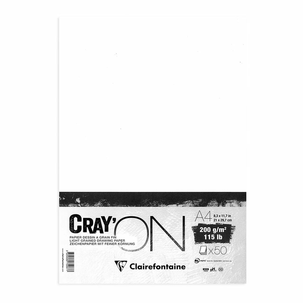 Clairefontaine Crayon Paper 200gsm - Pack Of 25 - Nail Gallerys