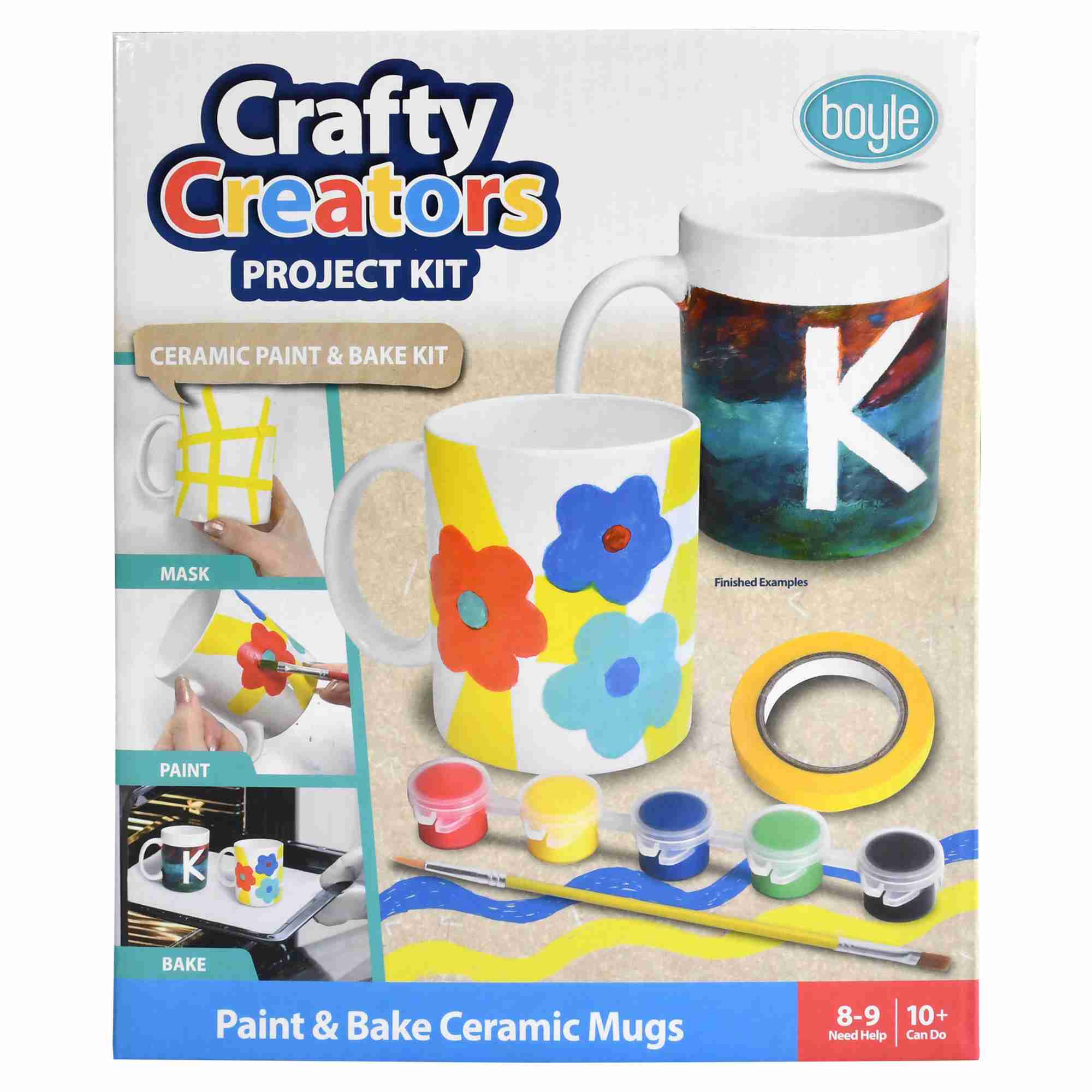 Boyle Crafty Creators Paint & Bake Mugs Project Kit - Nail Gallerys