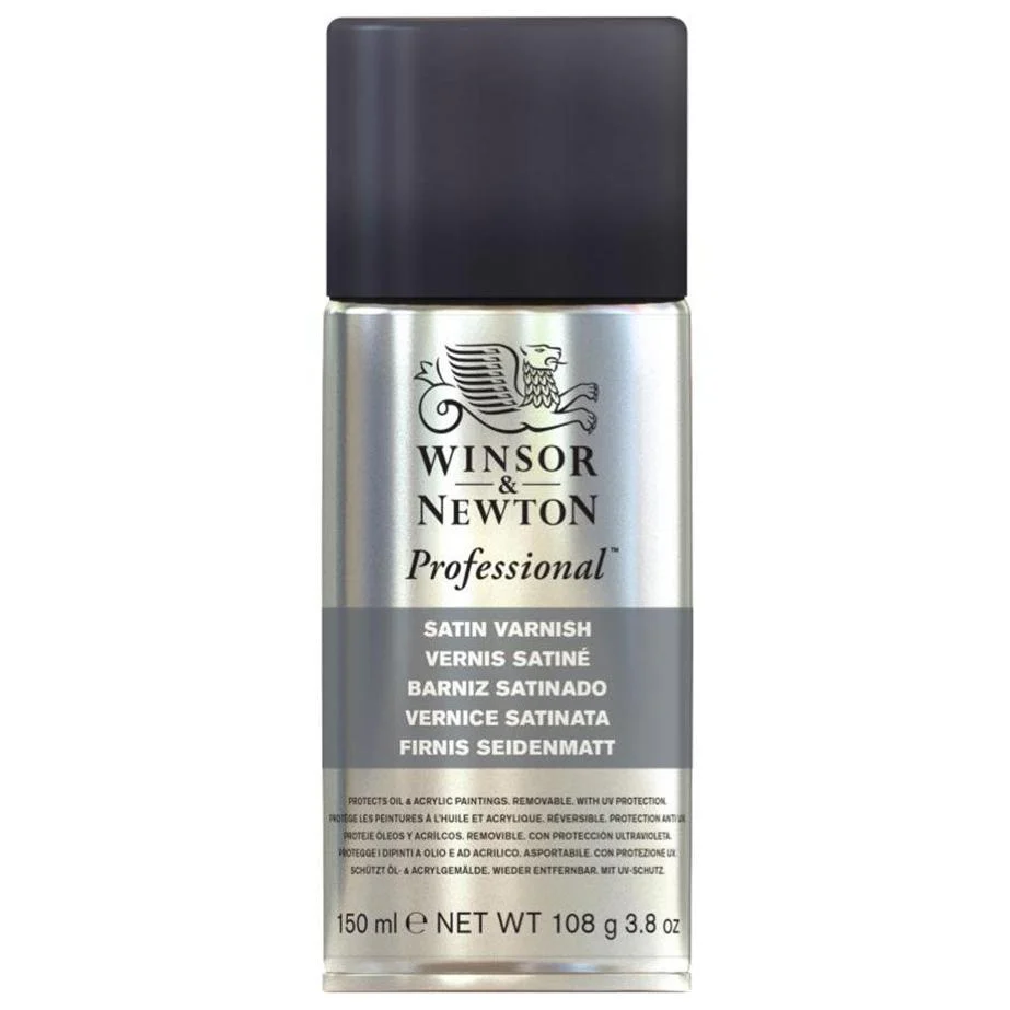 Winsor & Newton 150ml Satin Varnish Aerosol - Nail Gallerys