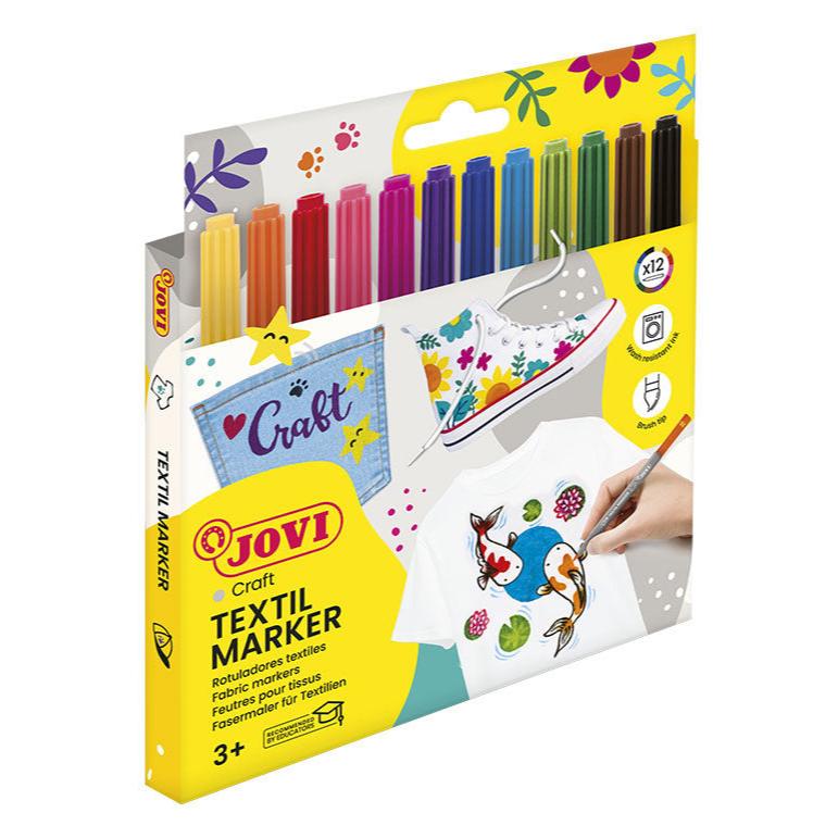 Jovi Textile Pens Set Of 12 - Nail Gallerys