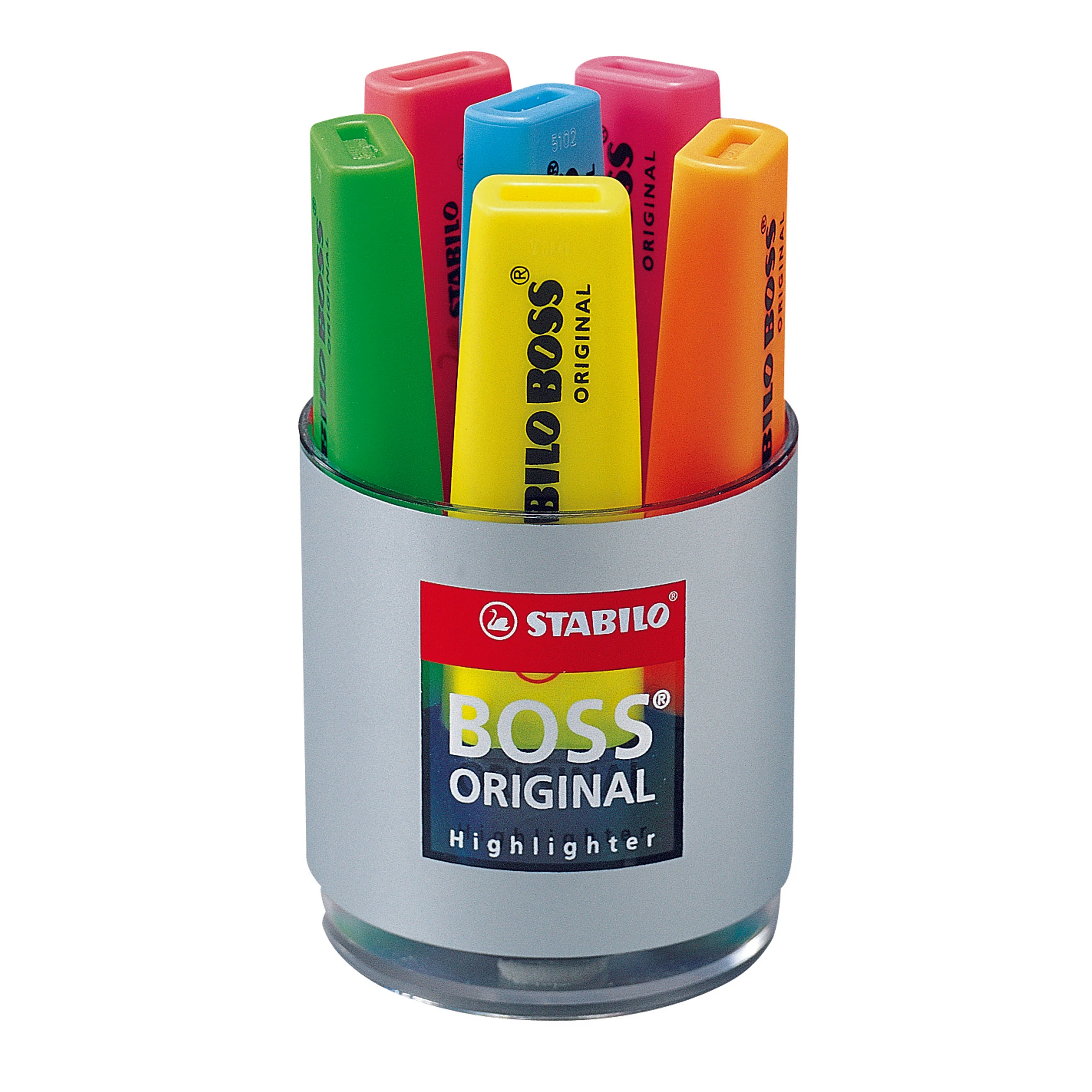 Stabilo Boss Highlighter Cup Of 6 - Nail Gallerys