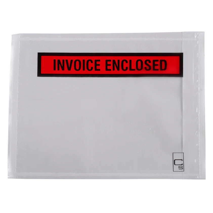 Cumberland Packaging Envelope Invoice Enclosed 155 X 115mm Box Of 1000 - Nail Gallerys