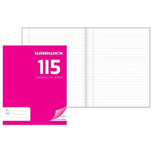 Warwick Exercise Book 1i5 40 Leaf Ruled 9mm 255x205mm - Nail Gallerys