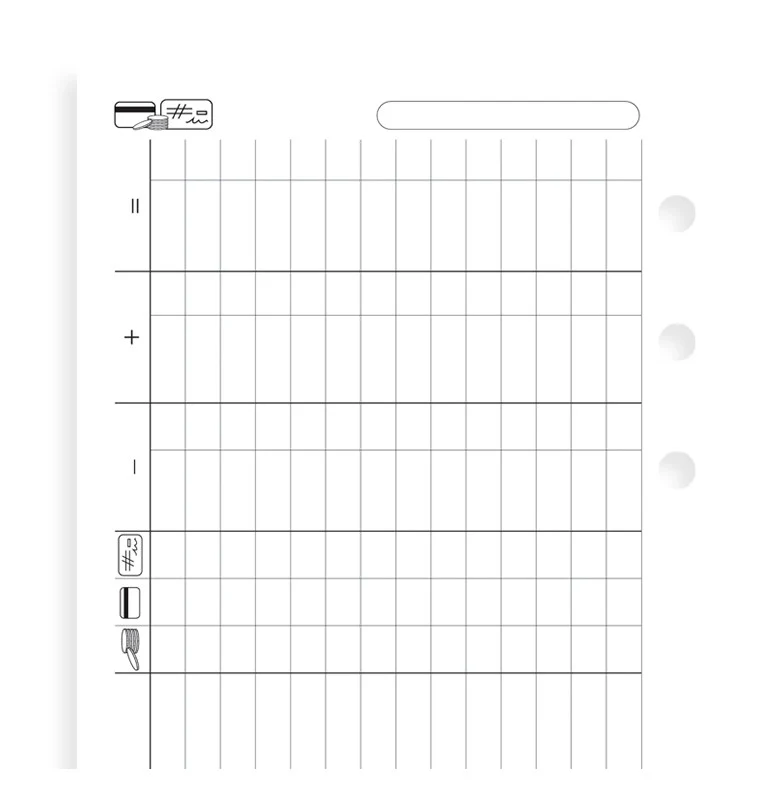 Filofax Personal Organiser/Clipbook Finances Refill - Nail Gallerys