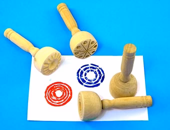 Anthony Peters Wooden Paint And Clay Stampers Set Of 4 - Nail Gallerys