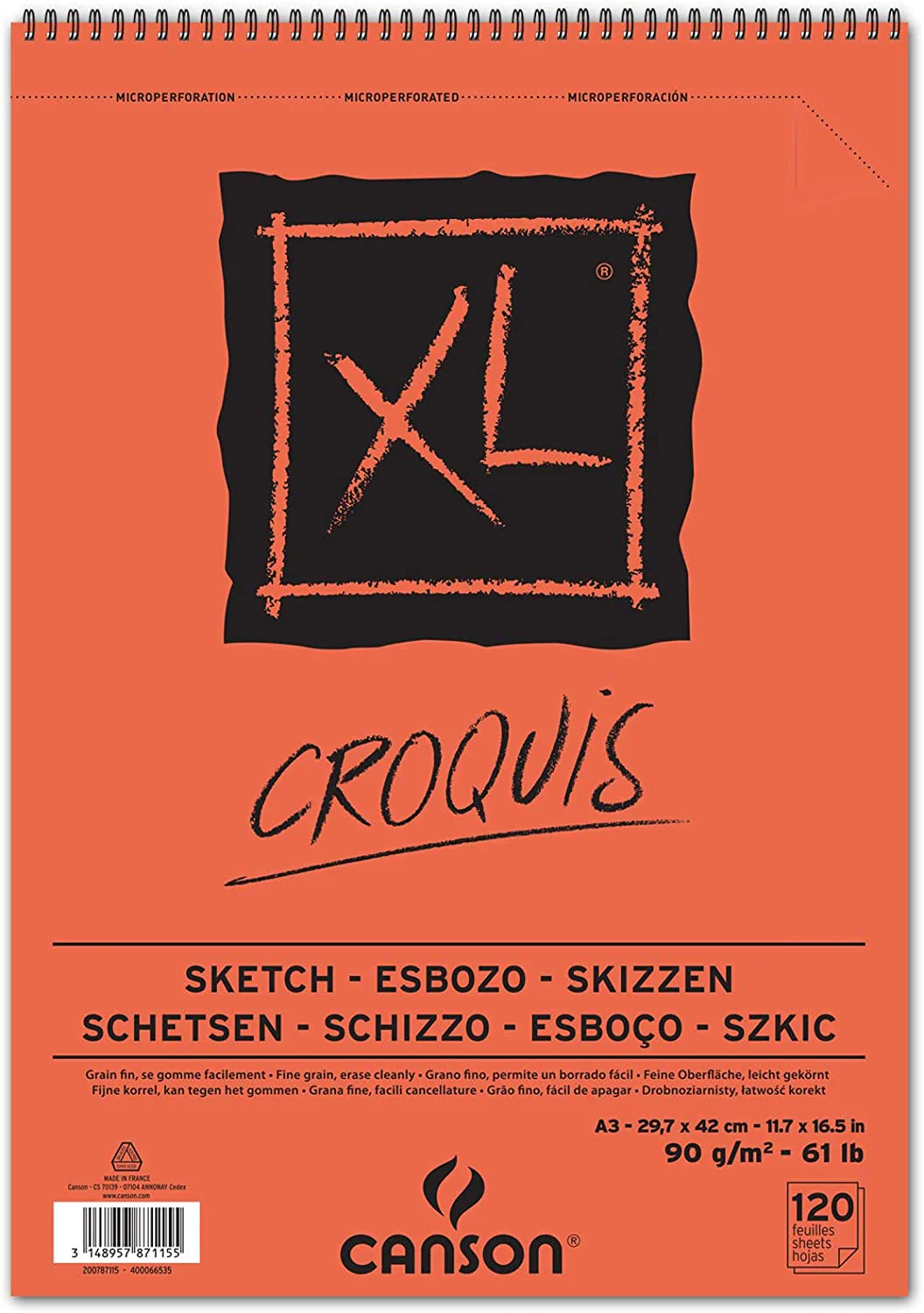 Canson XL Croquis 90gsm 120 Sheet Sketch Pads - Nail Gallerys