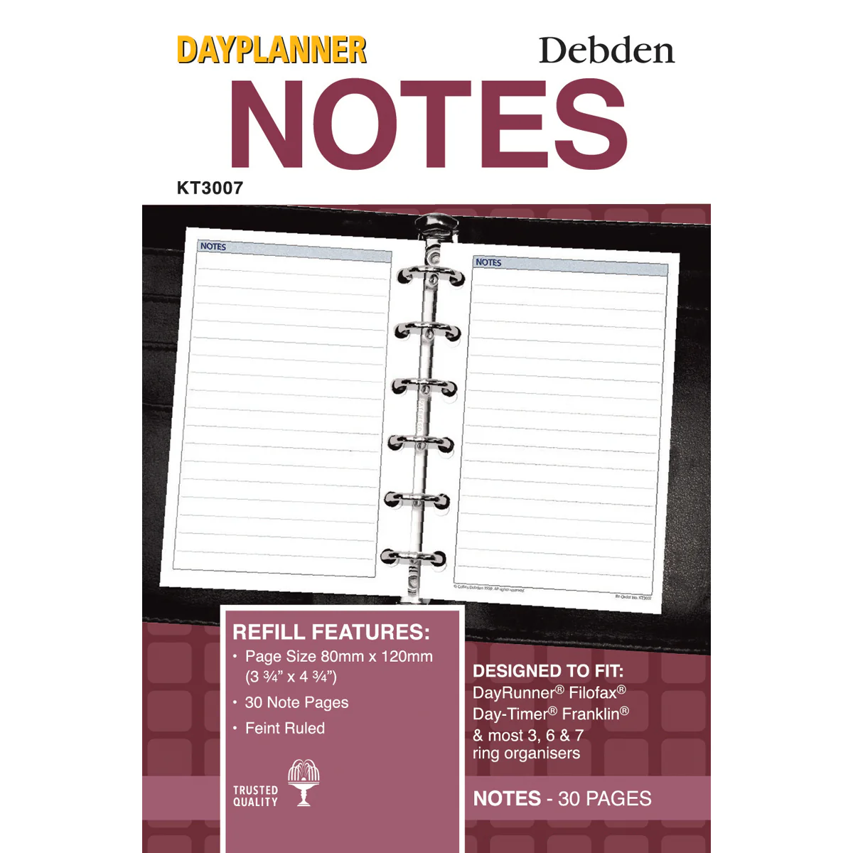 Debden Pocket Notes Refill Dayplanner - Nail Gallerys