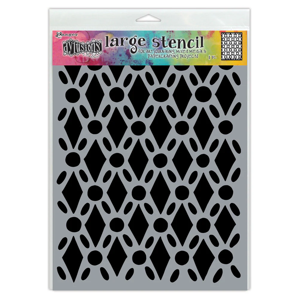 Ranger Dylusions Fancy Floor Stencils - Nail Gallerys