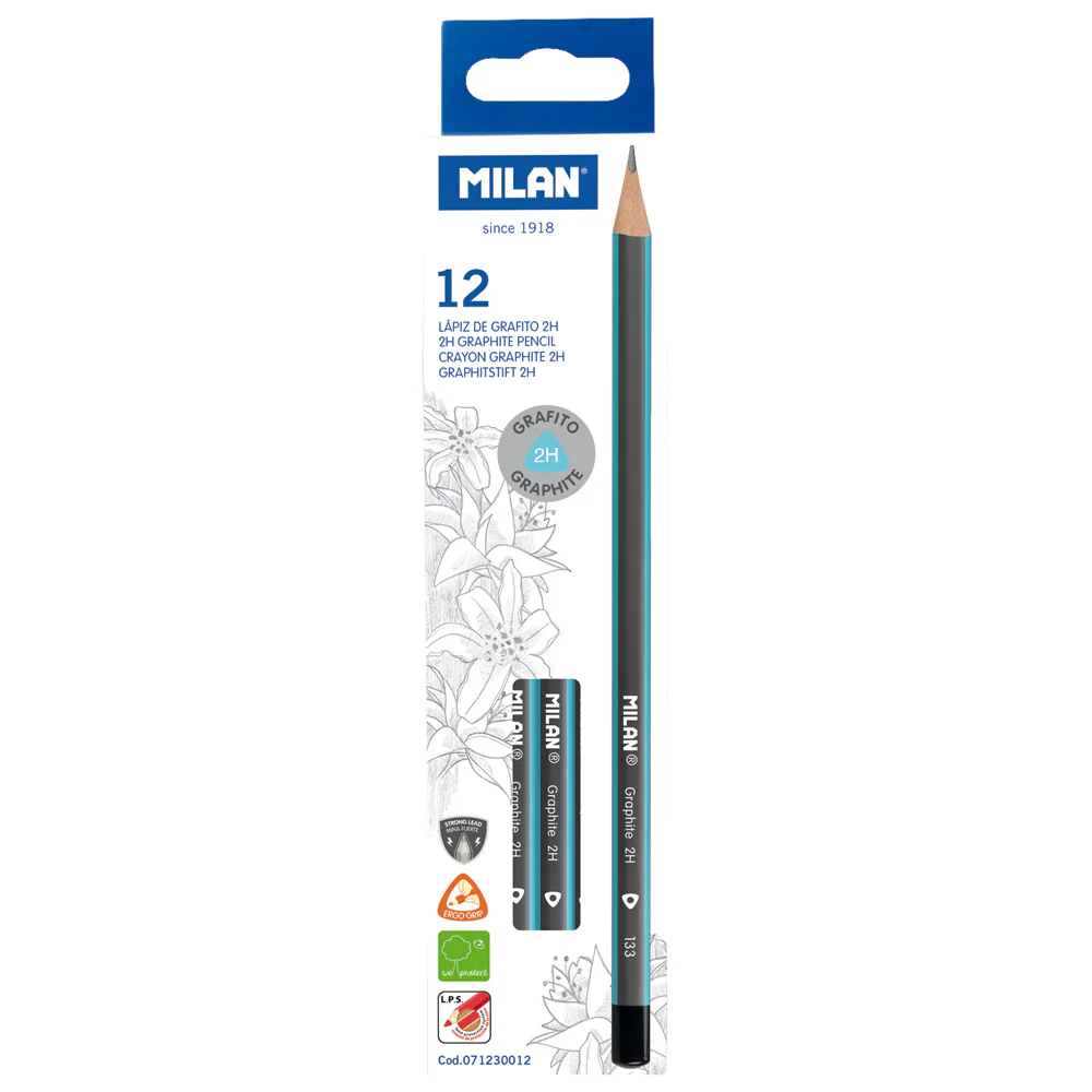 Milan Graphite Pencils Set Of 12 - Nail Gallerys