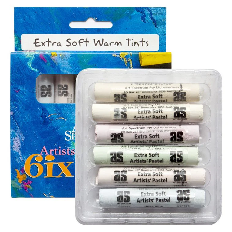 Art Spectrum Soft Round Pastels Set Of 6 - Warm Tints - Nail Gallerys