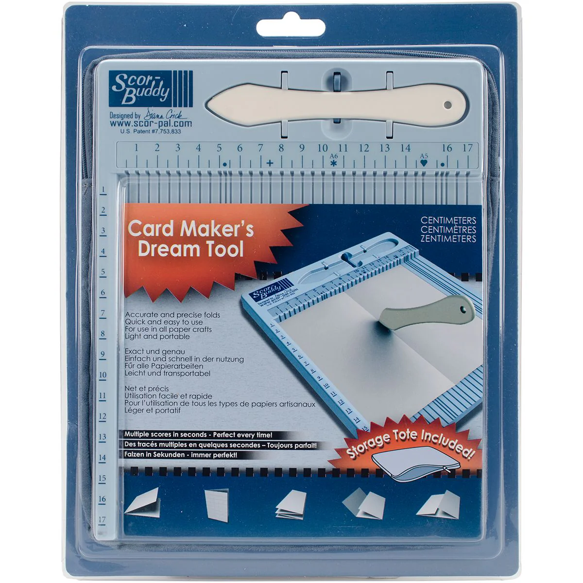 Scor-Buddy 24X19cm Metric Mini Scoring Board - Nail Gallerys