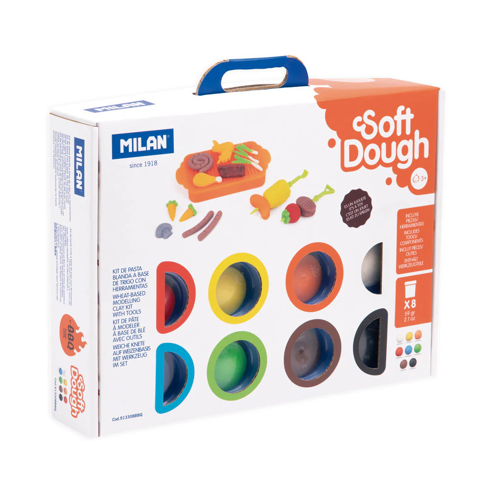 Milan BBQ Time Soft Dough Play Kit - Nail Gallerys