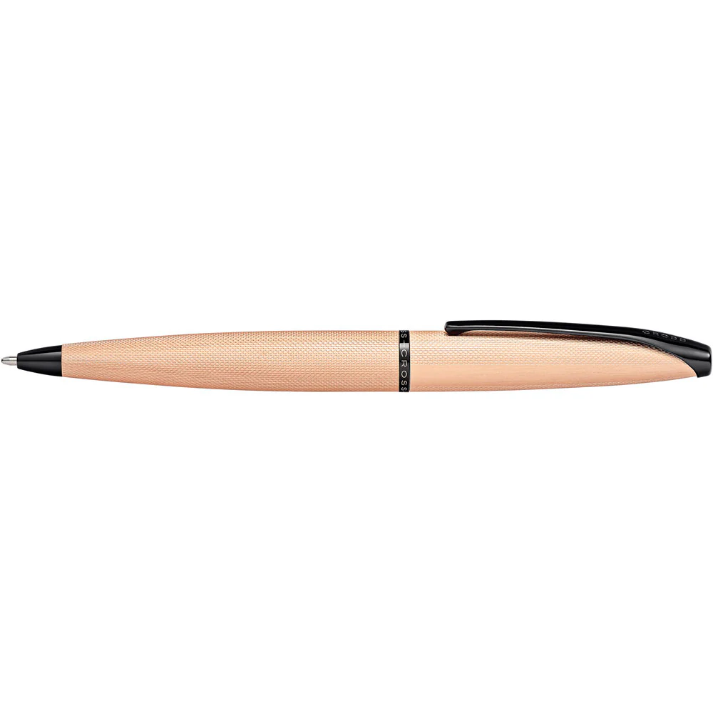 Cross ATX Brushed Rose Gold Medium Nib Ballpoint Pen - Nail Gallerys