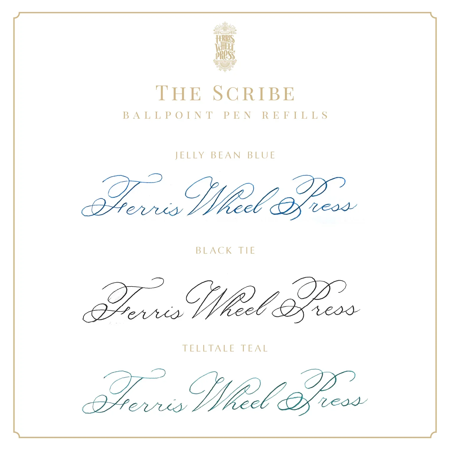 Ferris Wheel Press The Scribe Medium Ballpoint Pen Refill - Nail Gallerys