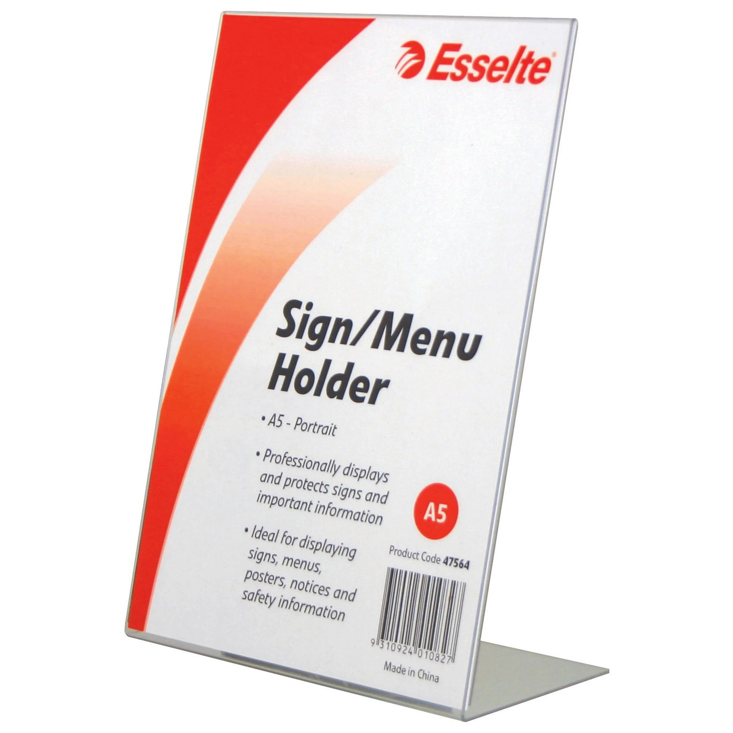 Esselte Sign/menu Holder Slanted Portrait A5 - Nail Gallerys