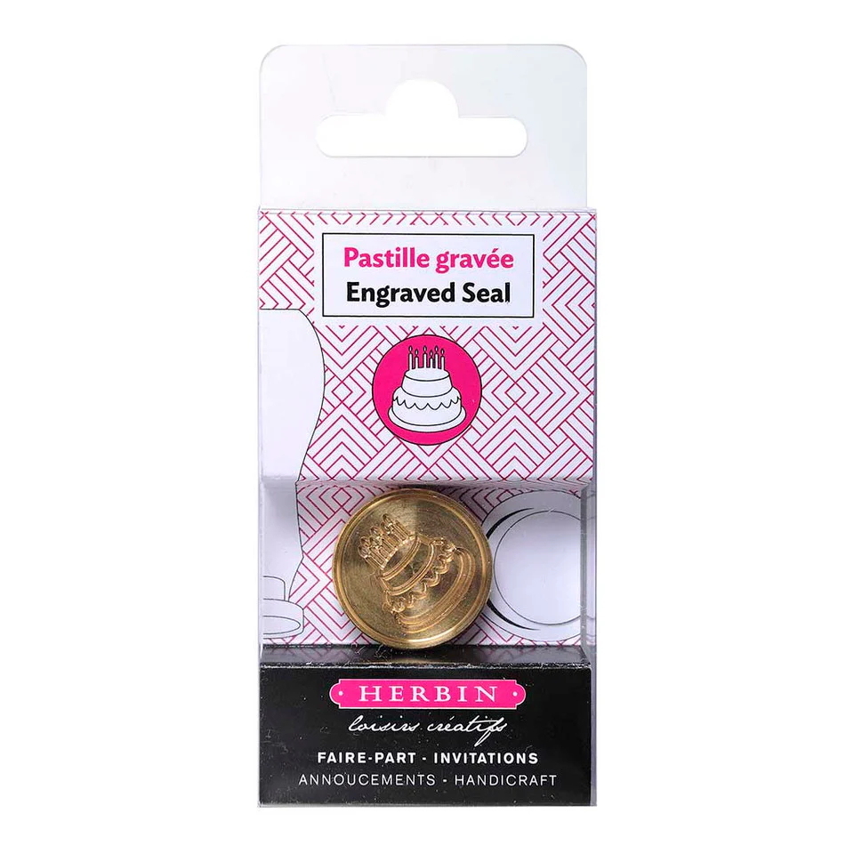 Jacques Herbin Round Birthday Cake Wax Seal - Nail Gallerys