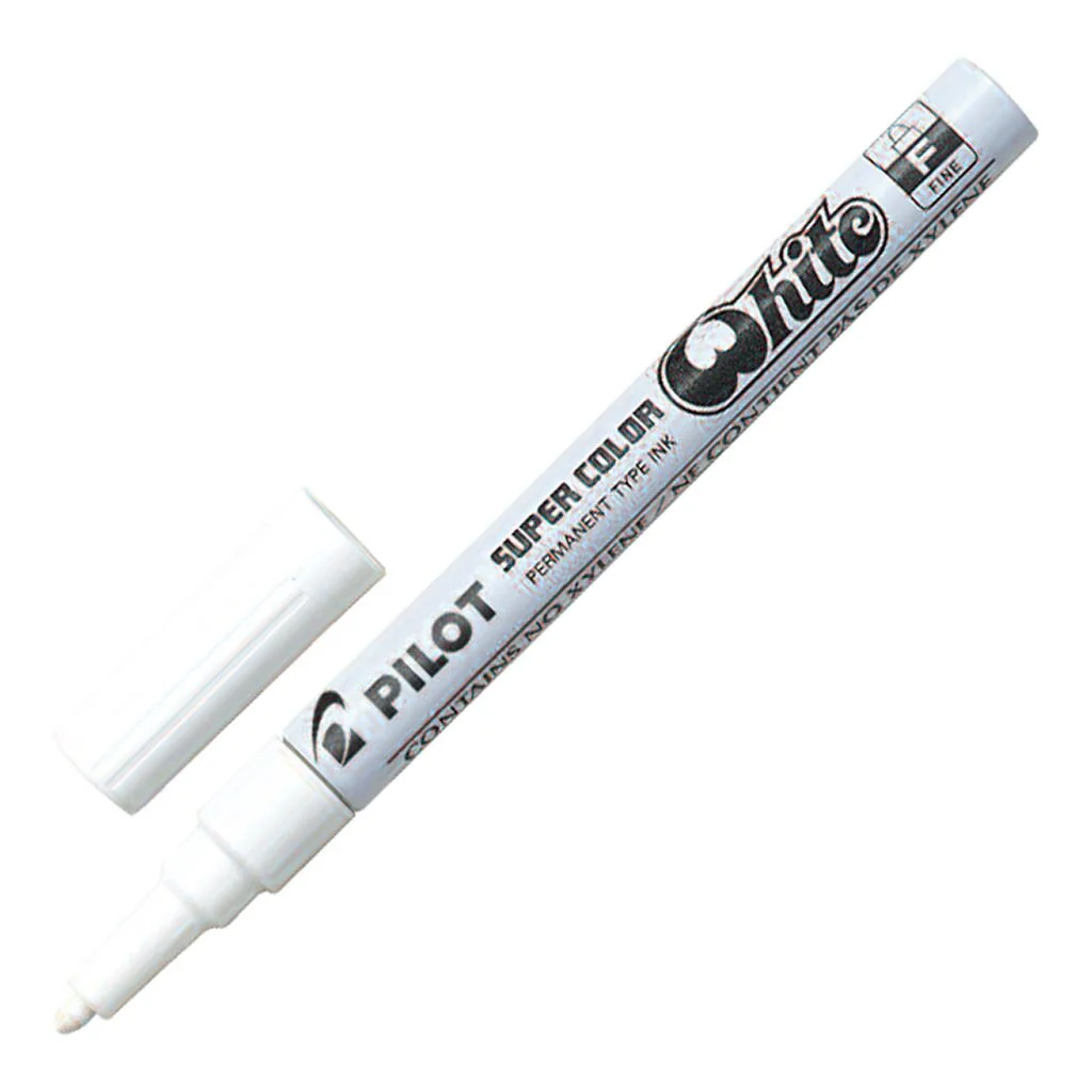 Pilot Super Colour Paint Markers White - Nail Gallerys
