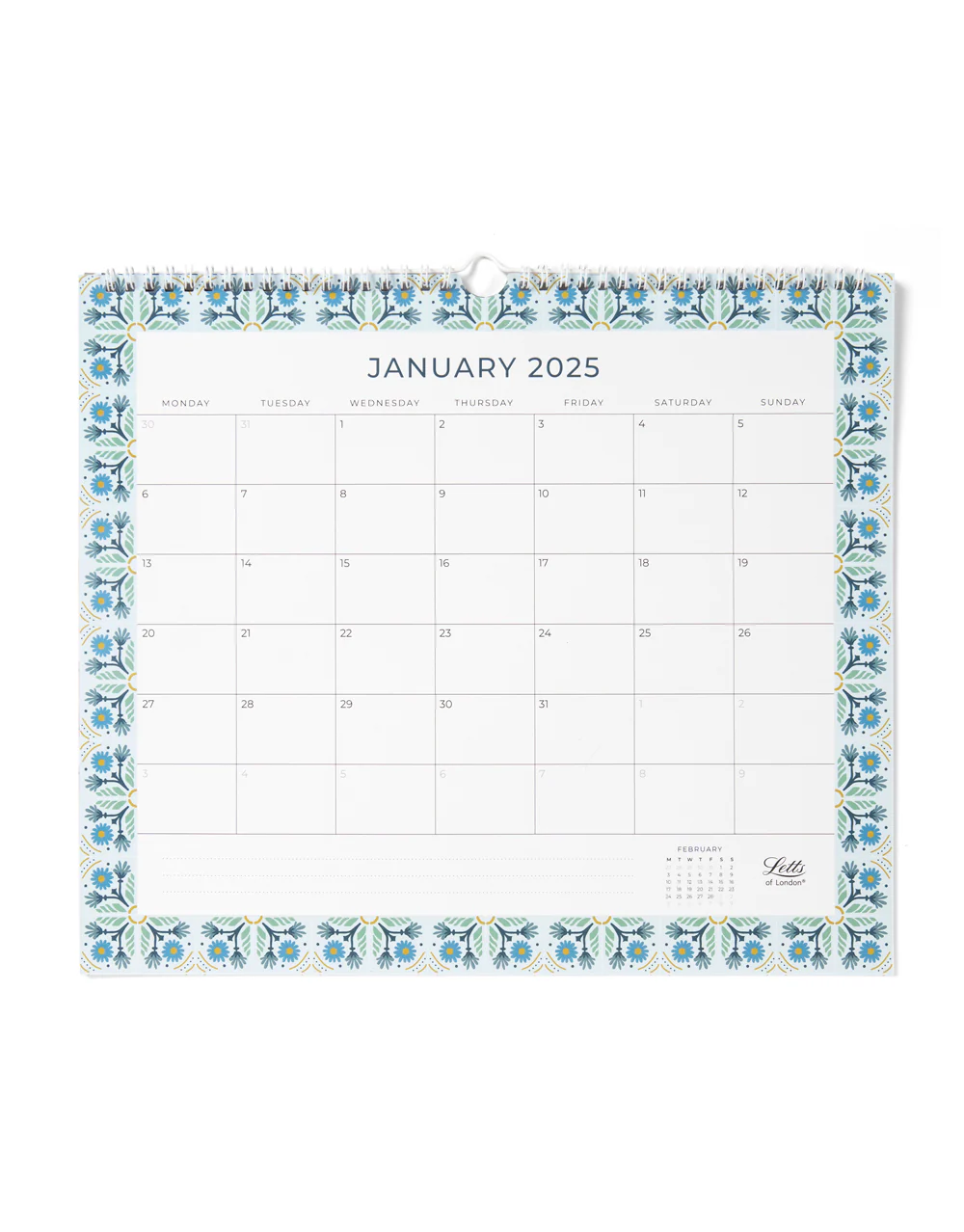 Letts of London 350x300mm Morocco Wall Calendar - Nail Gallerys